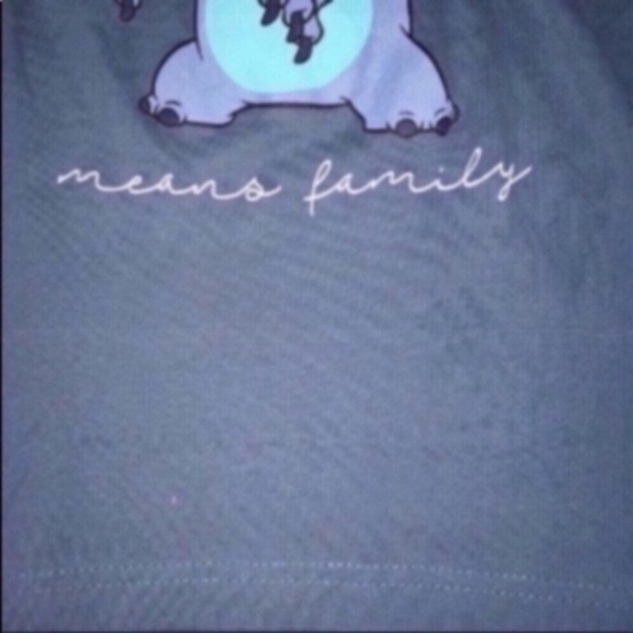 Disney Stitch Ohana Blue Tee - Picture 3 of 4